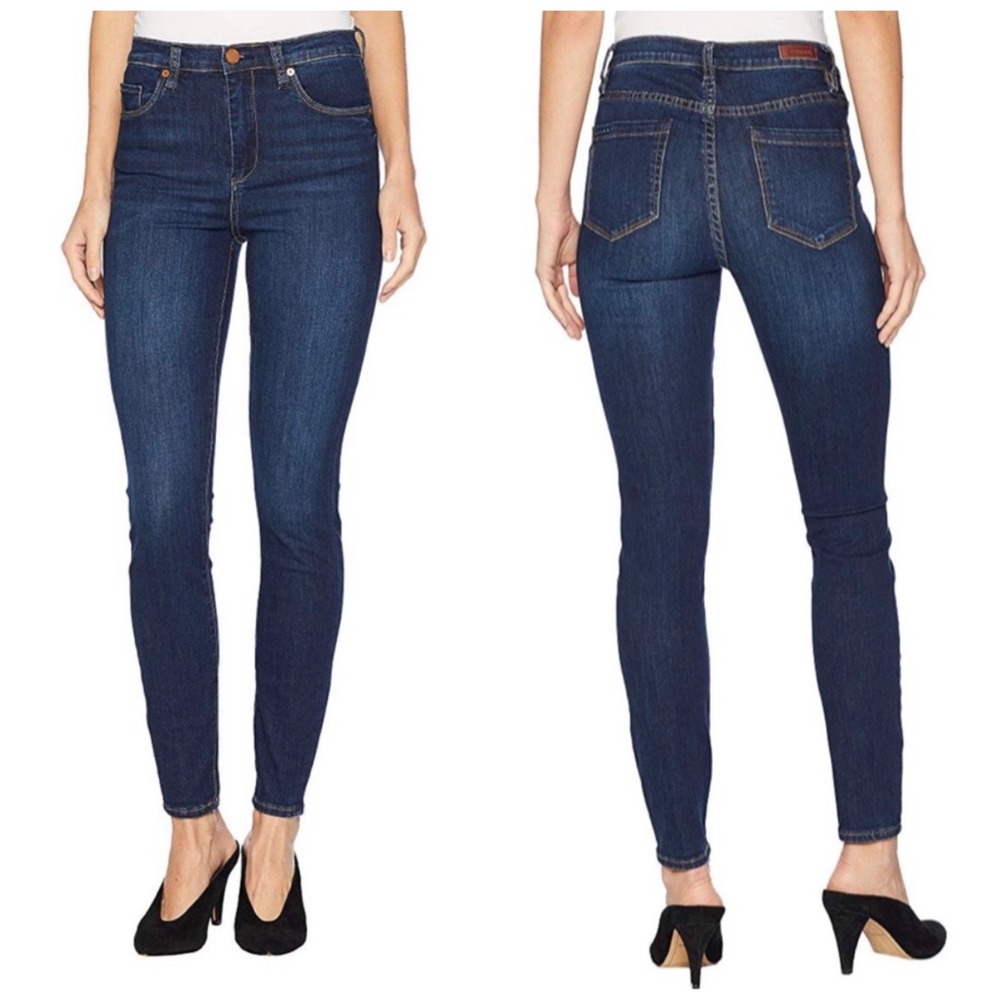 Blank NYC The Great Jones Jeans Women 28‎ Blue High Rise Skinny Indie Sleaze